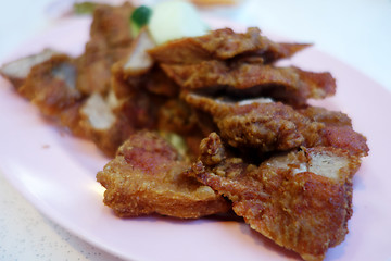 Image showing Deep fried pork belly