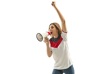 Image showing egyptian football fan on white background