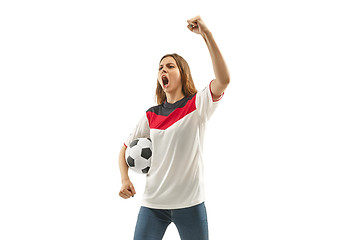 Image showing egyptian football fan on white background