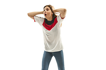 Image showing egyptian football fan on white background