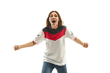 Image showing egyptian football fan on white background