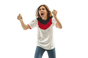 Image showing egyptian football fan on white background