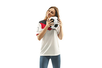 Image showing egyptian football fan on white background