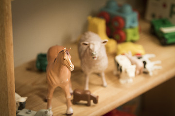 Image showing Plastic Toy Animals