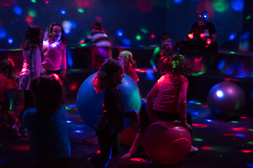 Image showing Kids neon disco party