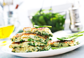 Image showing omelette with spinach