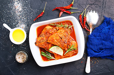 Image showing fish with tomato sauce 