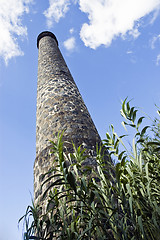 Image showing Old factory chimney