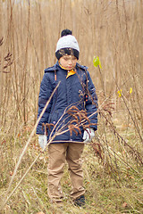 Image showing Child Was Lost in the Forest