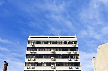 Image showing Building with lots of air conditioning units