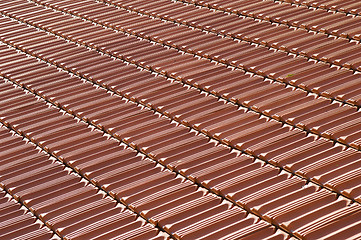 Image showing Tiled roof detail