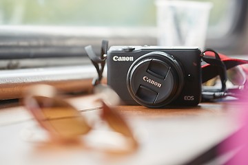 Image showing Camera on a table