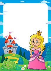 Image showing Princess and castle theme frame 1