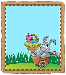 Image showing Easter rabbit theme parchment 3