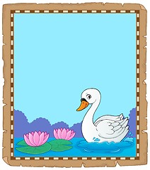 Image showing Swan theme parchment 1