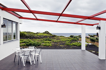 Image showing Chairs in the terrace