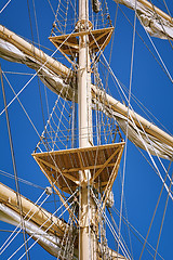 Image showing Mast of Sailboats 