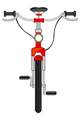 Image showing Vector illustration of the transport facility bicycle