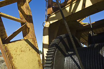 Image showing Detail of a quarry crane