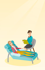 Image showing Psychologist having session with patient.