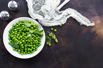 Image showing green peas