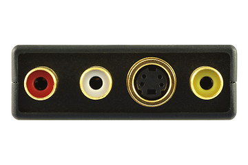 Image showing Video and audio connectors