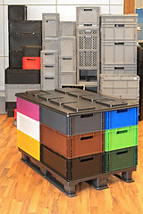 Image showing Plastic Crates