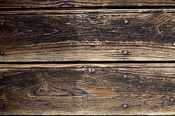 Image showing Old wooden grunge door texture