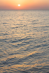 Image showing Sunrise at sea