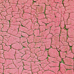 Image showing Old pink painted grunge texture