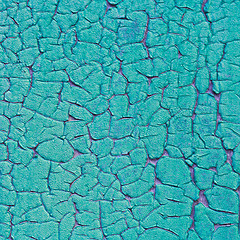 Image showing Old blue painted grunge texture