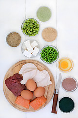 Image showing Healthy High Protein Food Selection