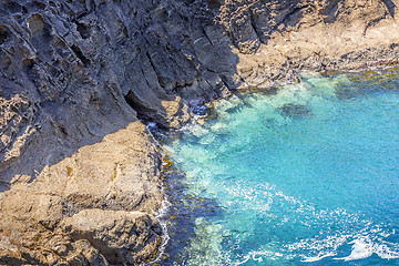 Image showing Idyllic coastal bays and sea caves exploring