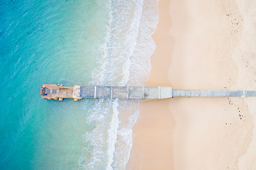 Image showing Collaroy Beach aerial views scenic