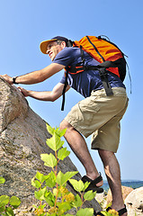 Image showing Man climbing