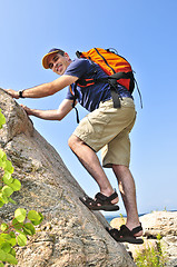 Image showing Man climbing