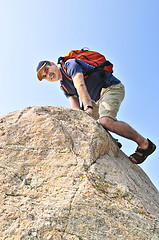 Image showing Man climbing