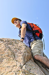 Image showing Man climbing