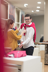 Image showing couple in  Clothing Store