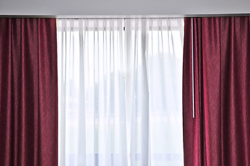 Image showing Window with drapes