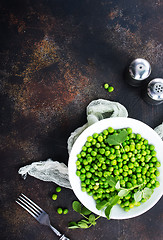 Image showing green peas