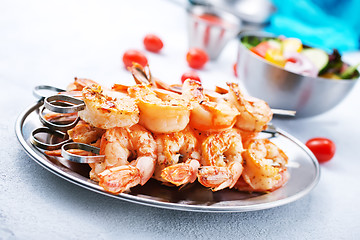 Image showing fried shrimps 