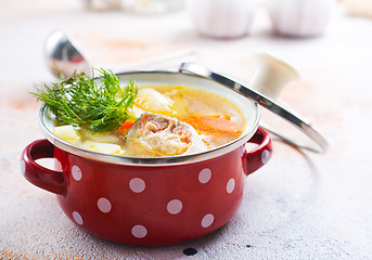 Image showing fish soup