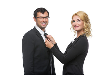 Image showing Businessman and woman