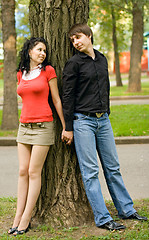 Image showing couple near the tree