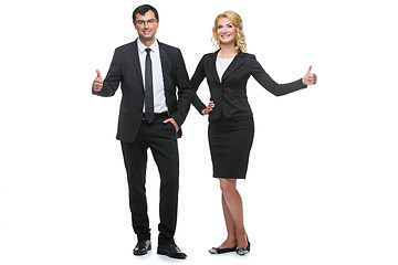 Image showing Businessman and business woman