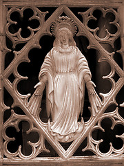 Image showing Tomb door ornament