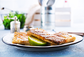 Image showing fried fish on plate