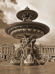Image showing Paris - The fountain in Concorde Square