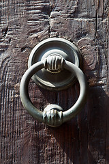 Image showing Ancient italian door knocker